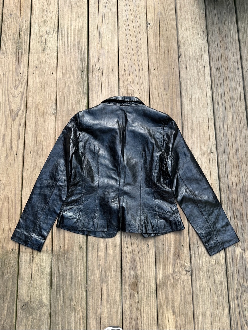 Speidel Black Leather Blazer Jacket - Picture 6 of 6